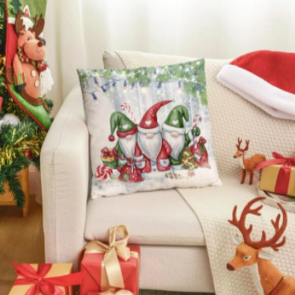 🎄NEW🎄Christmas Cartoon Graphic Cushion Cover - Picture 2 of 8